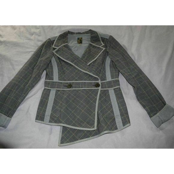 Anthro Burning Torch Jacket sz L Reversible - Picture 1 of 12